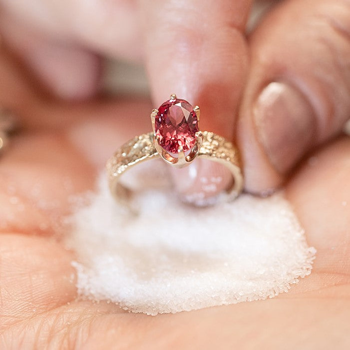 14K Gold and Spinel Sugar Ring