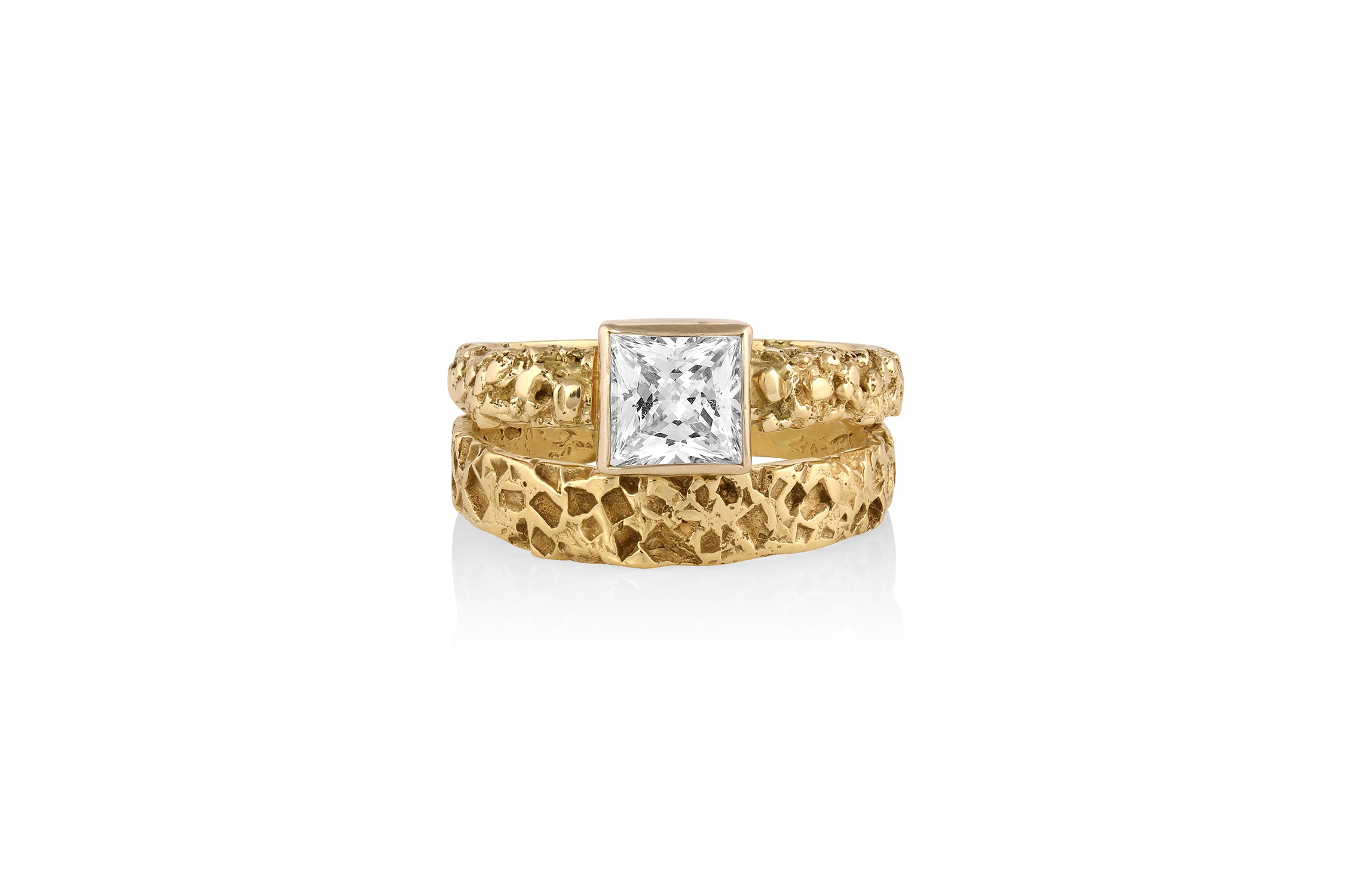 14K Gold Sweet Love Wedding Set