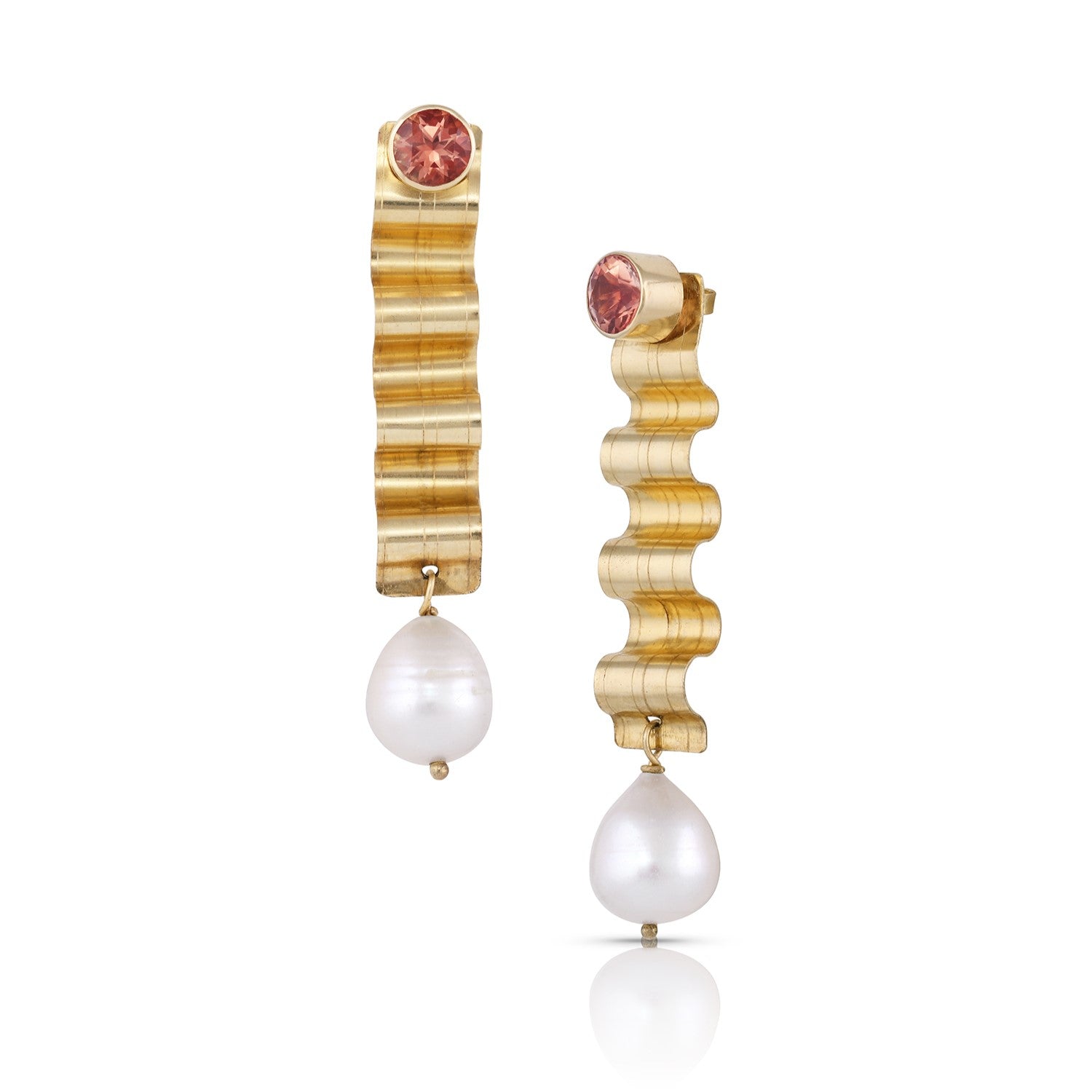 14K Gold & Pearl Earring Jackets