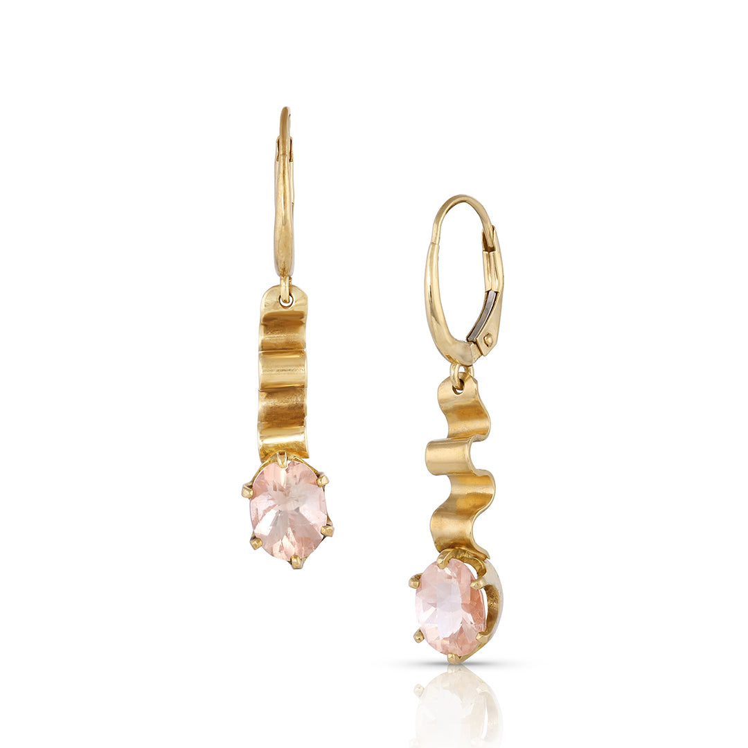 14K Gold with Oregon Sunstone