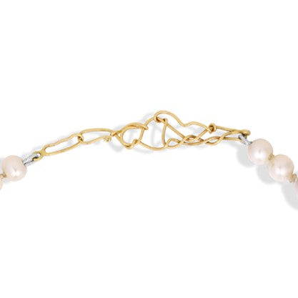 14K Freestyle clasp on unique Nugget Pearls