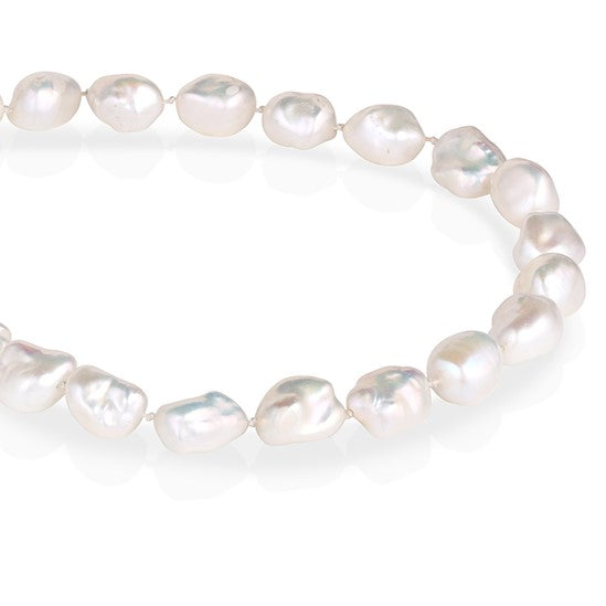 14K Freestyle clasp on unique Nugget Pearls