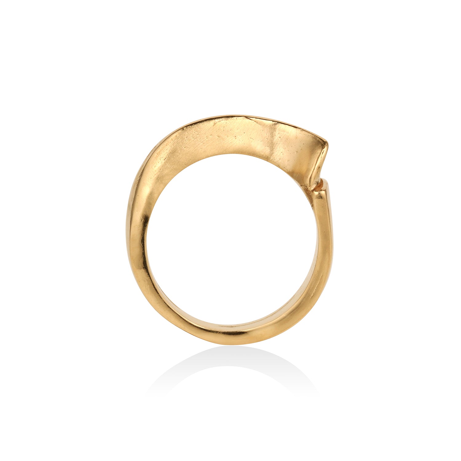 14K Gold Subtle Curve Ring