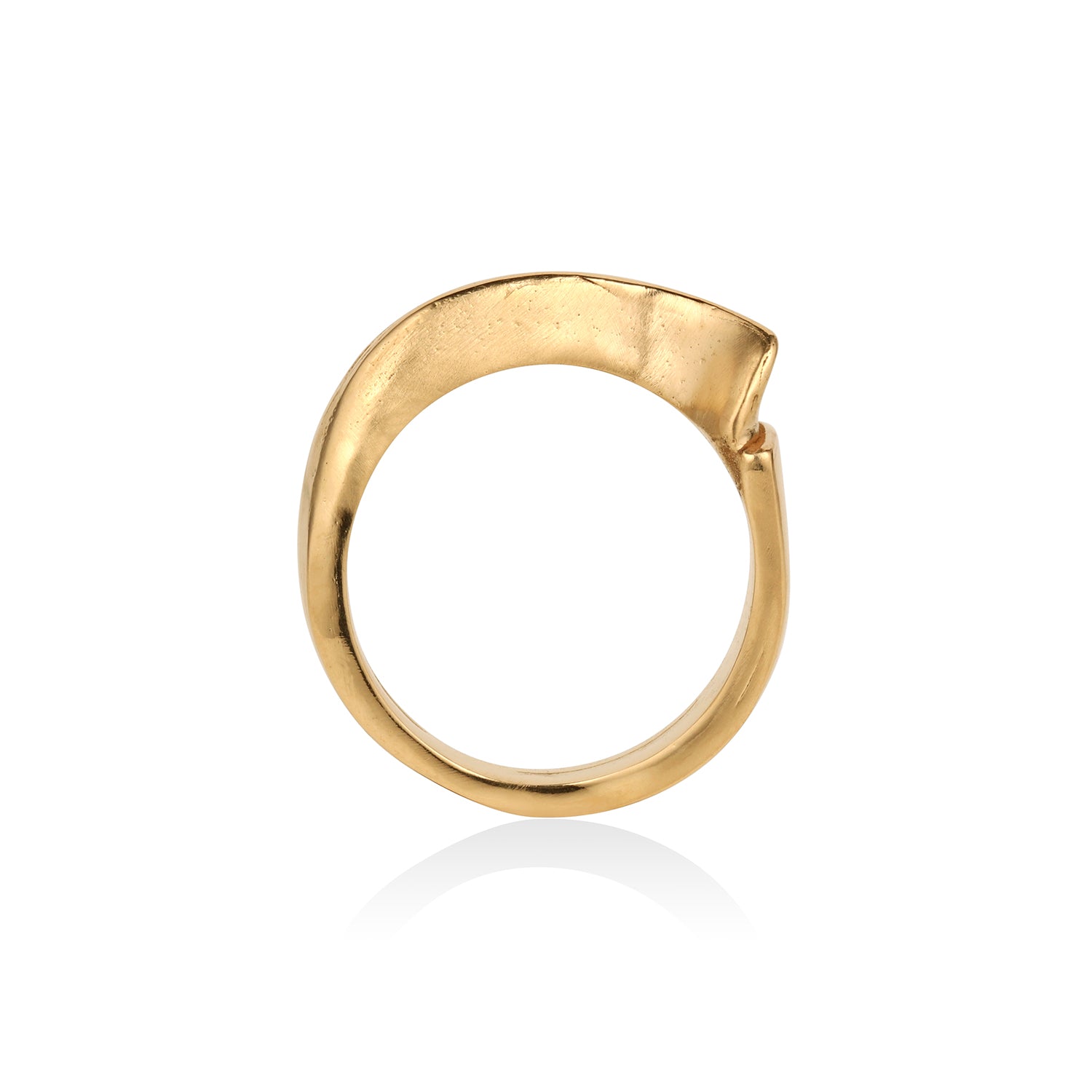 14K Gold Subtle Curve Ring