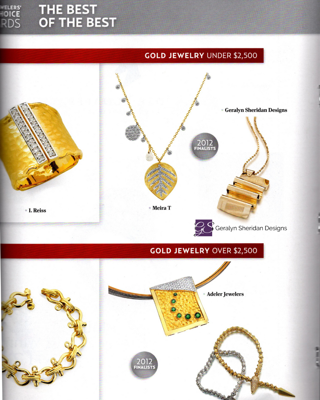 Geralyn Sheridan Designs|JCK Jewelers Choice Awards 2012