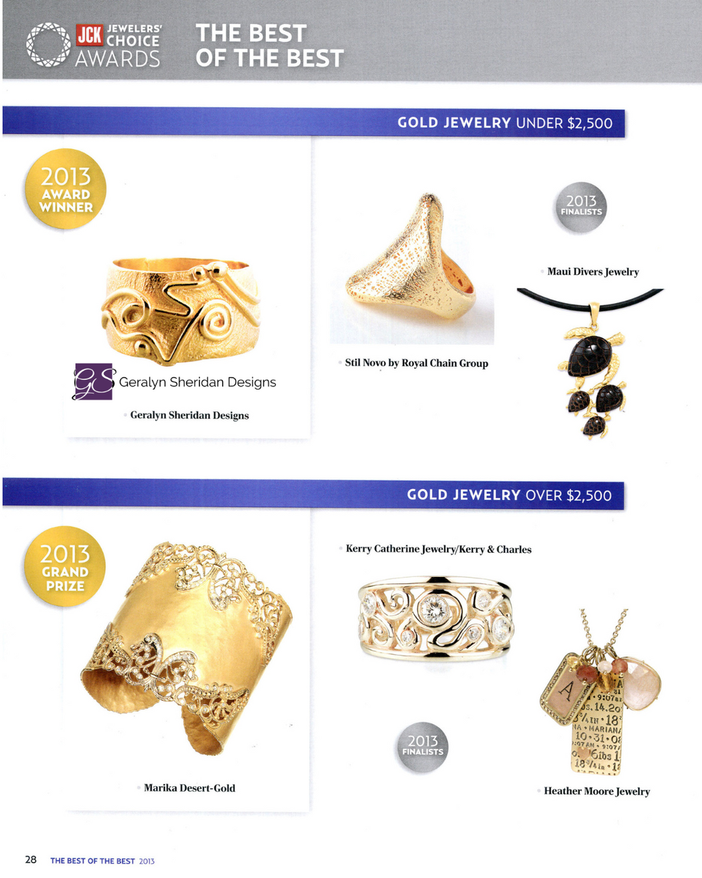 Geralyn Sheridan Designs | JCK Jewelers Choice Awards 2013 winner