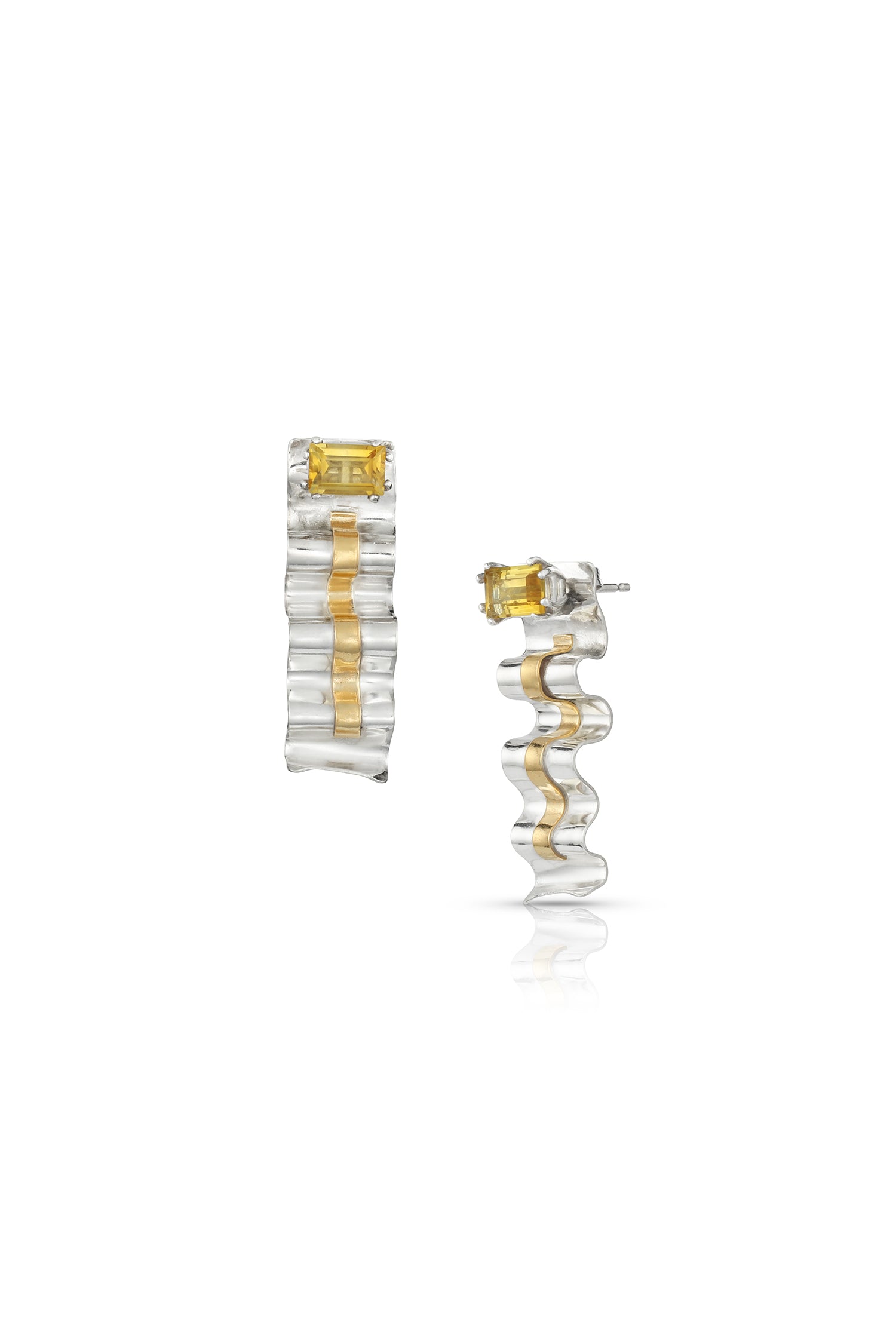 Sterling & 22K Gold Earring Jackets