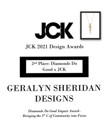 Diamonds Do Good 2021 JCK Show Design Awards | Geralyn Sheridan Designs