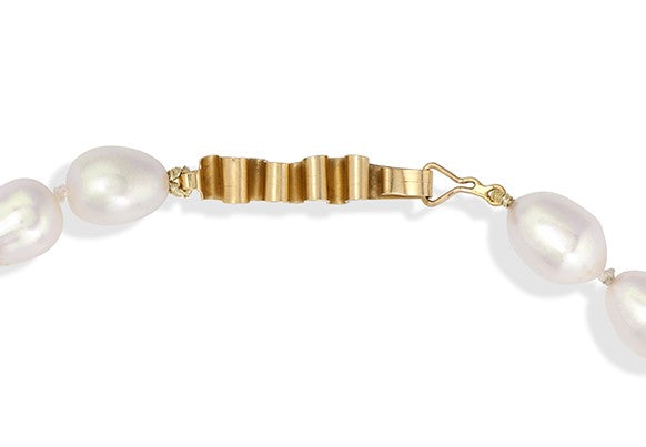 Pearls with Handmade 14K Gold Clasp