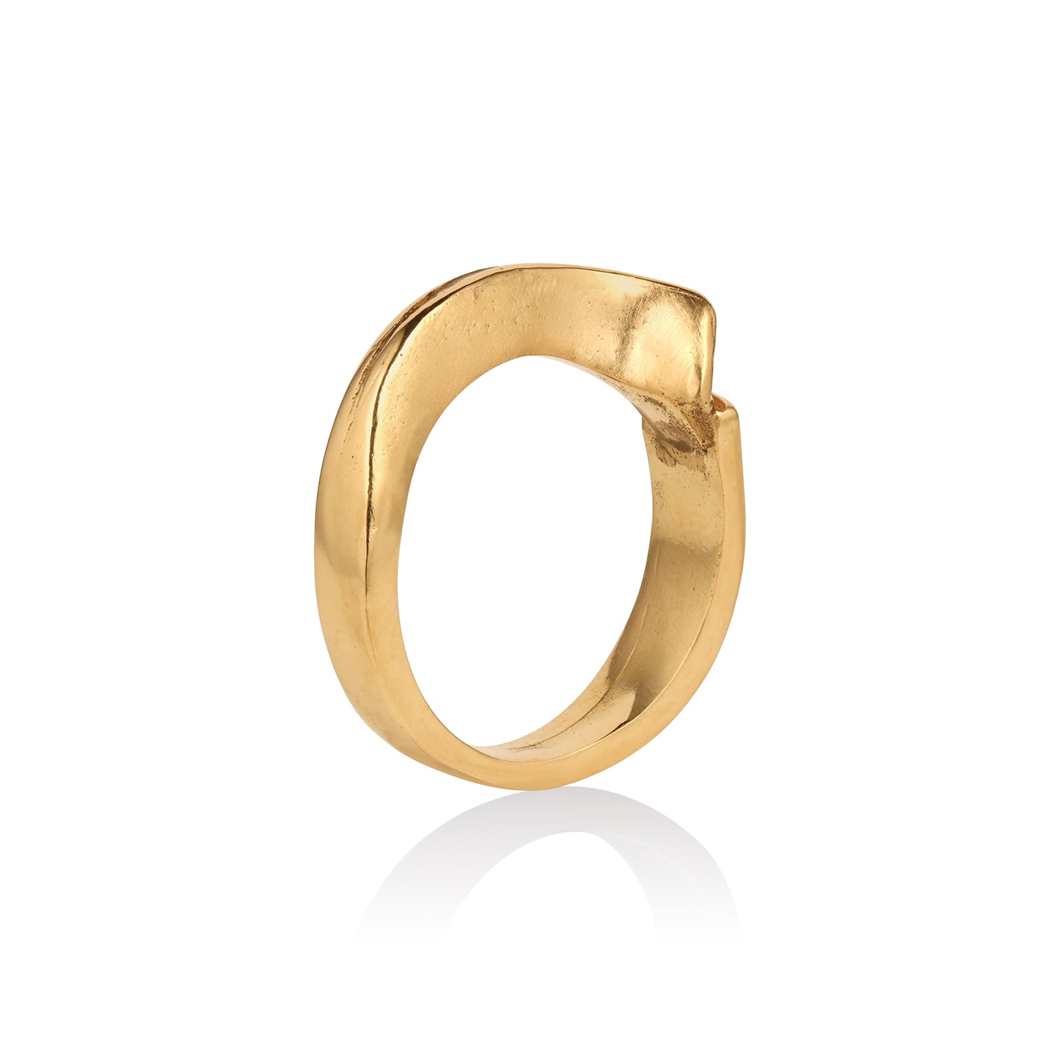 14K Gold Subtle Curve Ring