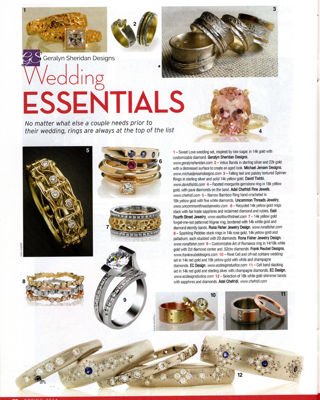 Niche Awards 2014 Finalist | Sweet Love Wedding Essentials By Geralyn Sheridan Designs 