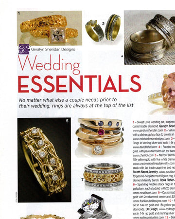 Geralyn Sheridan Designs | Sweet Love Engagement Ring Wedding Set 