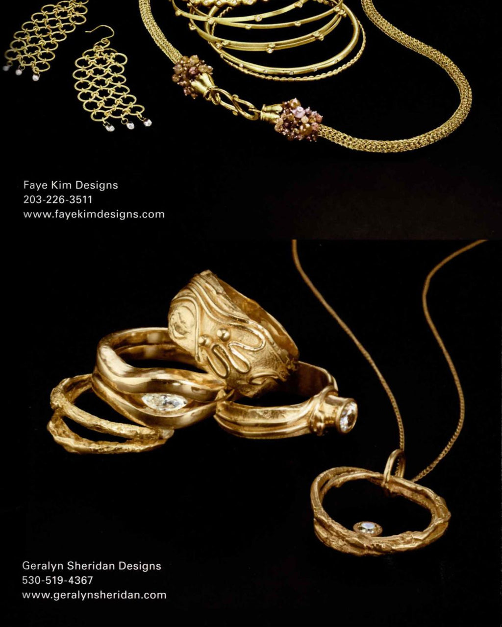 Geralyn Sheridan Designs Featuring Radiance of Gold 2012